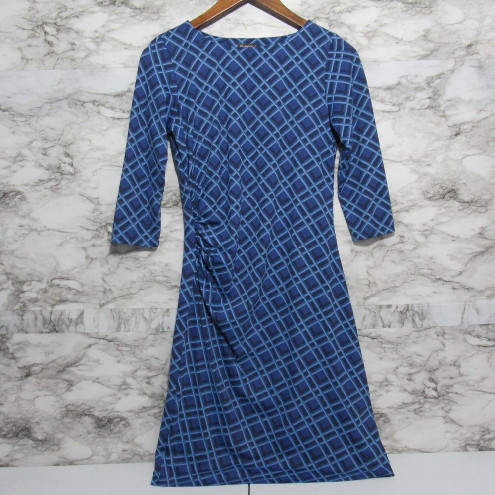 J. McLaughlin Blue Plaid Dress